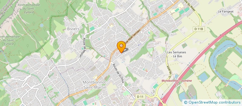 localisation de l'entreprise SCI SPMB  MONTBONNOT-SAINT-MARTIN