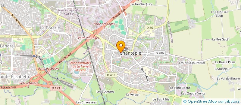 localisation de l'entreprise SCI SPN  CHANTEPIE