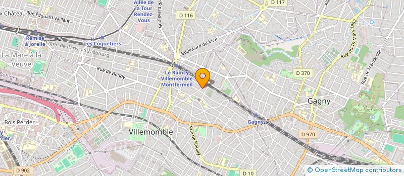 localisation de l'entreprise SCI SPNOP à VILLEMOMBLE