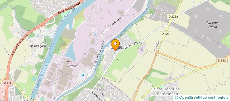 localisation de l'entreprise SCI SPORT-4 à RANVILLE