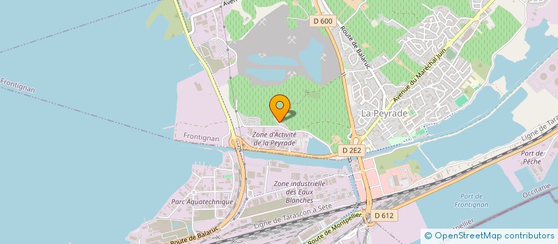 localisation de l'entreprise SCI SPORT à FRONTIGNAN