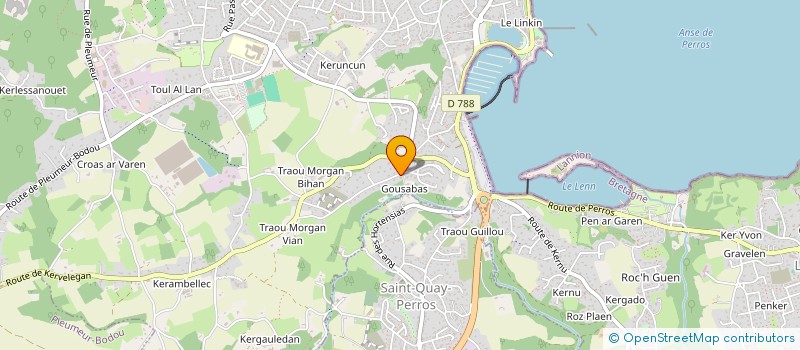 localisation de l'entreprise SCI SPORT CENTER  PERROS-GUIREC