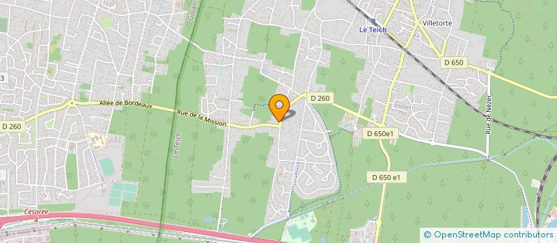 localisation de l'entreprise SCI SPORT-LACANAU  LE TEICH