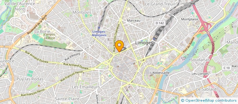 localisation de l'entreprise SCI SPORTS 56 à LIMOGES