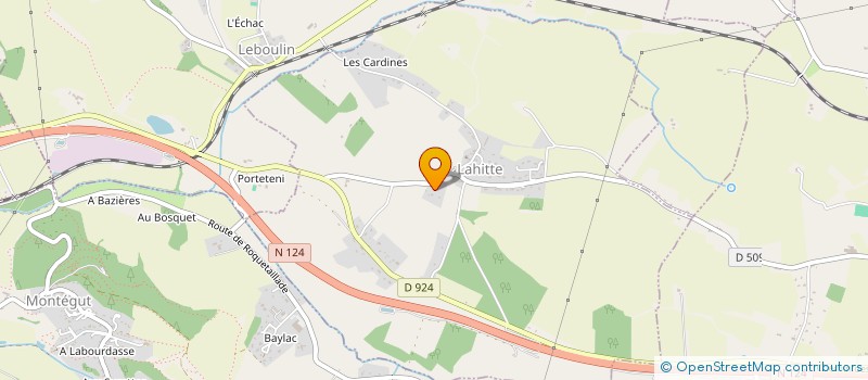 localisation de l'entreprise SCI SPORTS & LOISIR DE LAHITTE  LAHITTE