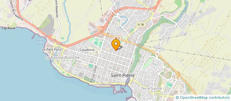 localisation de l'entreprise SCI SPOT à SAINT-PIERRE