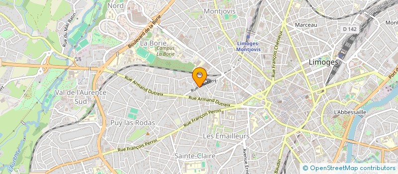 localisation de l'entreprise SCI SPOT à LIMOGES