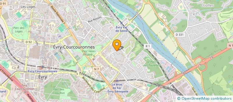 localisation de l'entreprise SCI SPRA à EVRY-COURCOURONNES