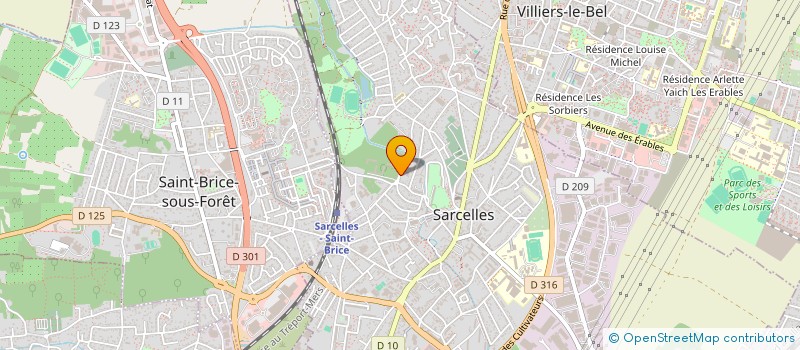 localisation de l'entreprise SCI SPRA  SARCELLES