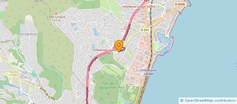 localisation de l'entreprise SCI SPRECKS à VILLENEUVE-LOUBET