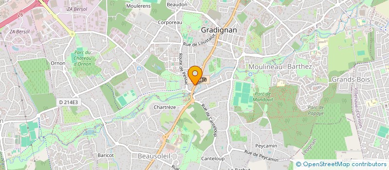 localisation de l'entreprise SCI SPRIMACLE 2 à GRADIGNAN