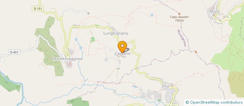 localisation de l'entreprise SCI SPRONU à MONTEGROSSO