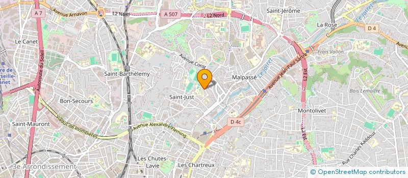 localisation de l'entreprise SCI SPS à MARSEILLE