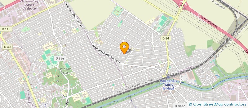 localisation de l'entreprise SCI SPS  MITRY-MORY