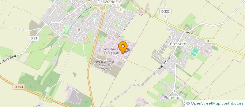 localisation de l'entreprise SCI SPS  DOUVRES-LA-DELIVRANDE