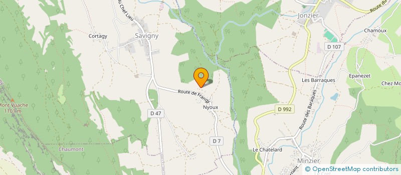 localisation de l'entreprise SCI SPS DES FLORALIES  SAVIGNY