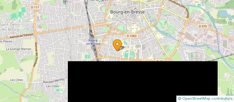 localisation de l'entreprise SCI SPV à BOURG-EN-BRESSE