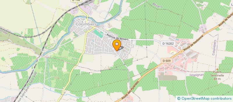 localisation de l'entreprise SCI SPYCA à COLOMBIERS