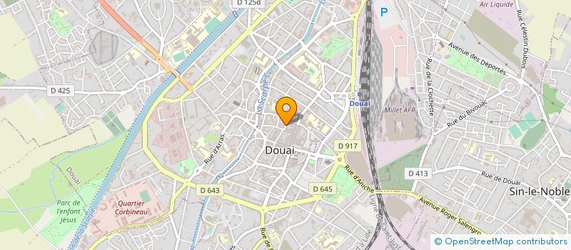 localisation de l'entreprise SCI SQI à DOUAI