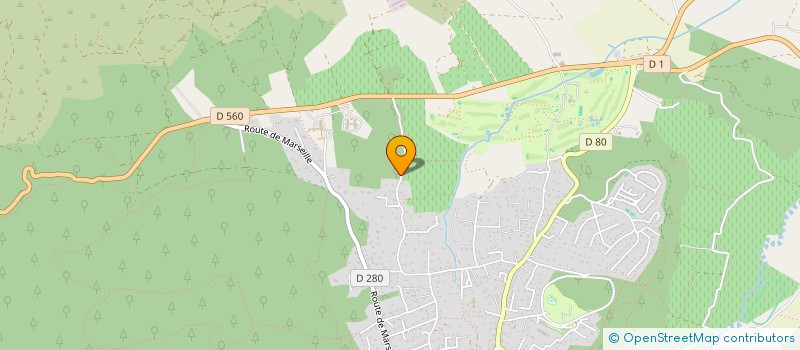 localisation de l'entreprise SCI SQUARCIONI AURIOL  NANS-LES-PINS