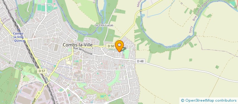 localisation de l'entreprise SCI SQUARE  COMBS-LA-VILLE