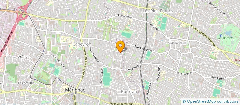 localisation de l'entreprise SCI SQUARE BF  MERIGNAC