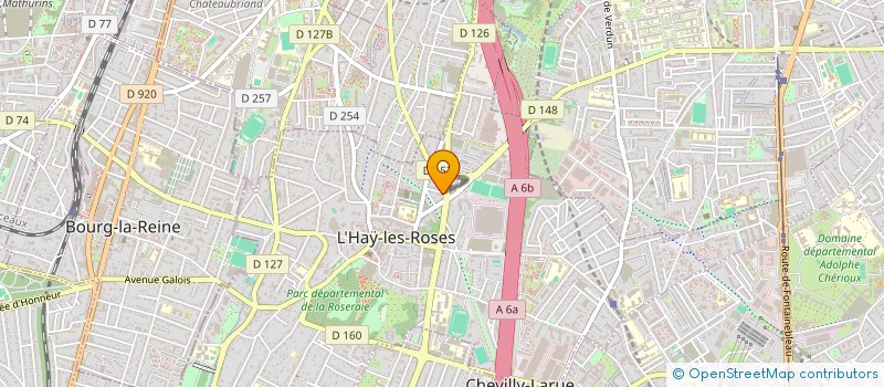 localisation de l'entreprise SCI SQUARE BRUNEHAUT  L'HAY-LES-ROSES