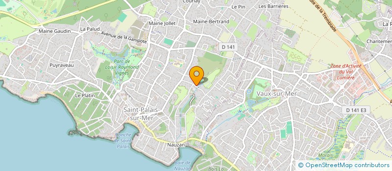 localisation de l'entreprise SCI SQUARE CLUB  SAINT-PALAIS-SUR-MER