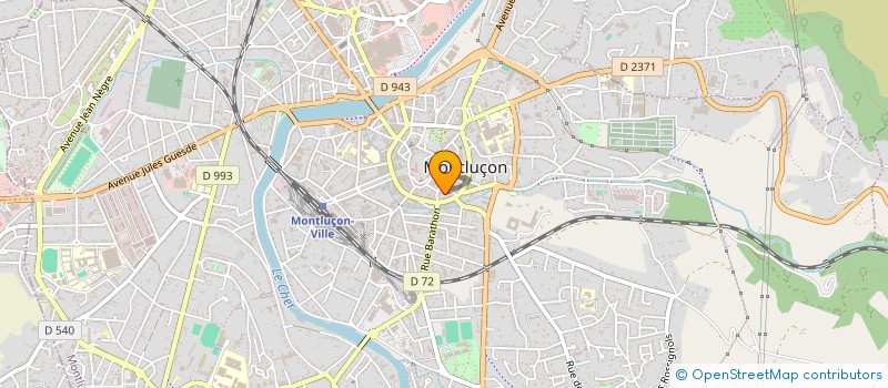 localisation de l'entreprise SCI SQUARE DE LA ROMAGERE à MONTLUCON