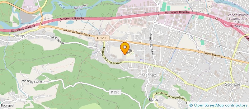 localisation de l'entreprise SCI SQUASH CLUB DE MARNAZ  MARNAZ