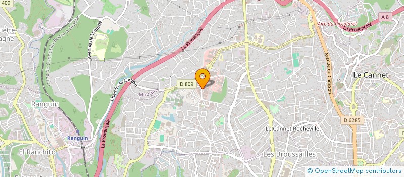 localisation de l'entreprise SCI SQUIRREL à LE CANNET
