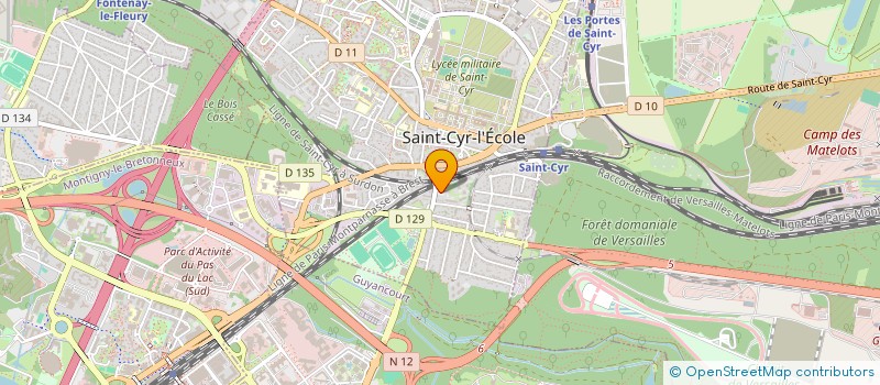 localisation de l'entreprise SCI SQY FBGH  SAINT-CYR-L'ECOLE