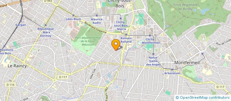 localisation de l'entreprise SCI SR à CLICHY-SOUS-BOIS