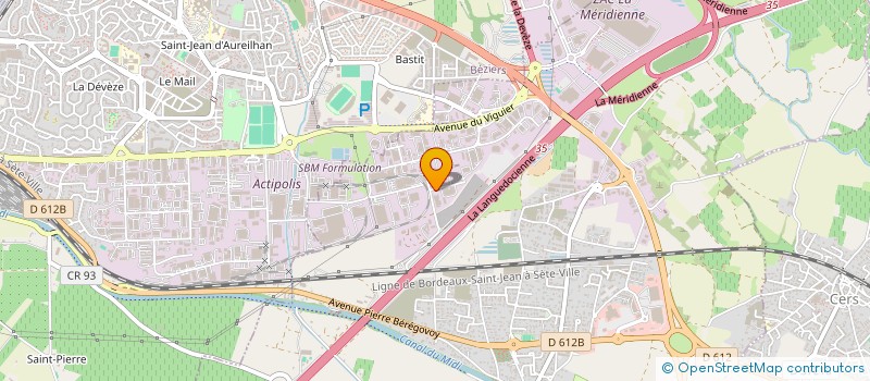 localisation de l'entreprise SCI SR  VILLENEUVE-LES-BEZIERS