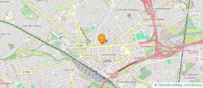 localisation de l'entreprise SCI SR CASIMIR BEUGNET  LENS