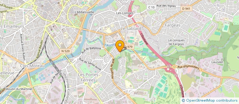 localisation de l'entreprise SCI SR DEVELOPPEMENT à LIMOGES