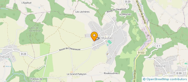 localisation de l'entreprise SCI SR IMMOBILIER  MAUBEC