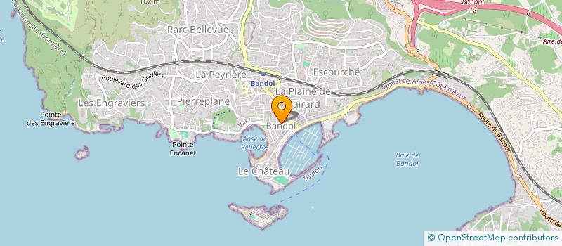 localisation de l'entreprise SCI SR2B  BANDOL