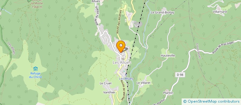 localisation de l'entreprise SCI SR2B à LES ALLUES