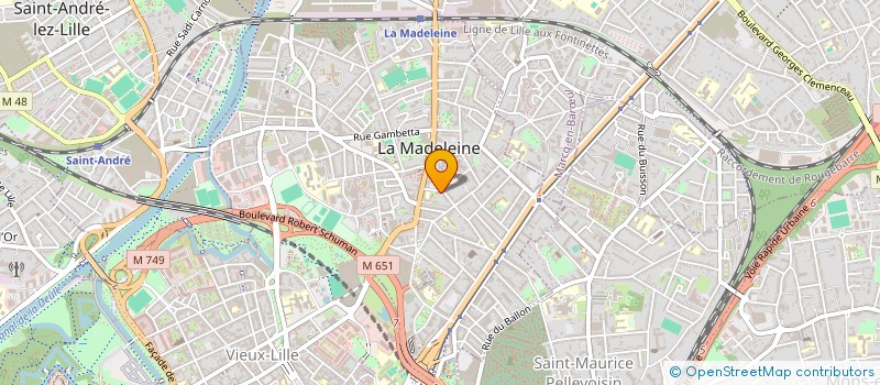 localisation de l'entreprise SCI SR2J à LA MADELEINE