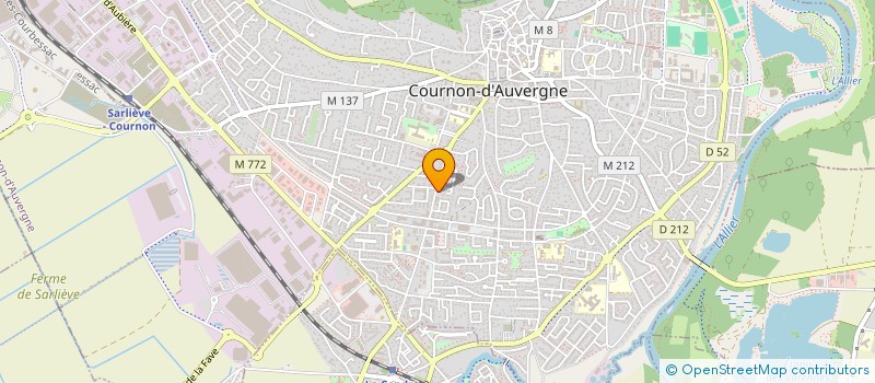 localisation de l'entreprise SCI SRA  COURNON-D'AUVERGNE