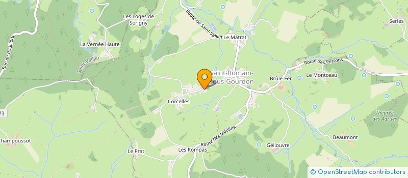 localisation de l'entreprise SCI SRB  SAINT-ROMAIN-SOUS-GOURDON