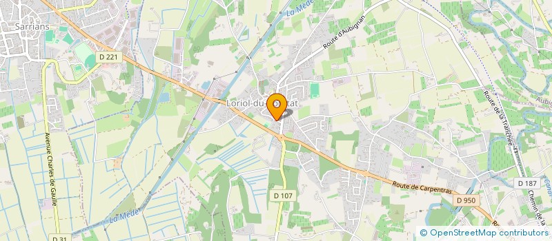 localisation de l'entreprise SCI SRC  LORIOL-DU-COMTAT