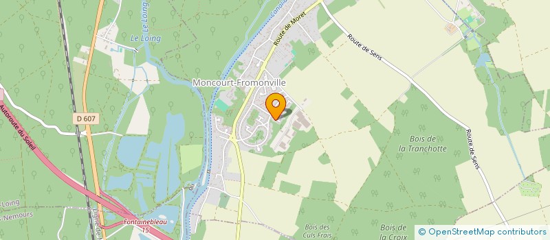 localisation de l'entreprise SCI SRC  MONCOURT-FROMONVILLE