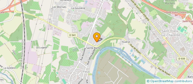 localisation de l'entreprise SCI SRCG 16120  FLEAC