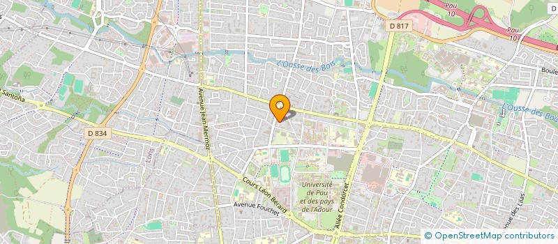 localisation de l'entreprise SCI SRDJ à PAU