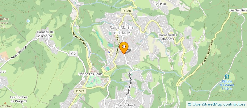 localisation de l'entreprise SCI SREG  SAINT-MARTIN-D'URIAGE