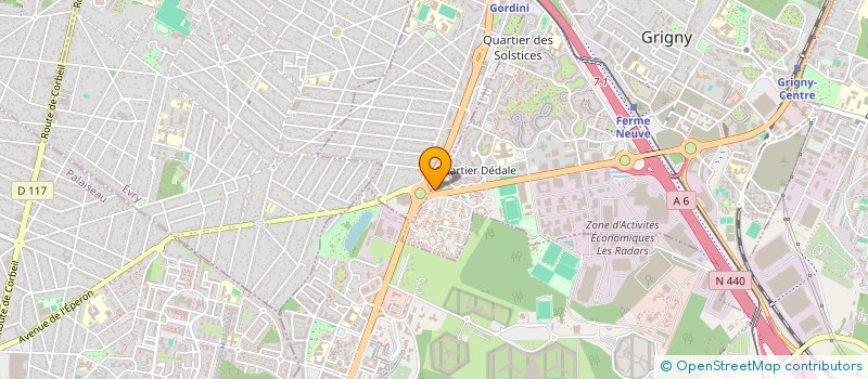 localisation de l'entreprise SCI SRF IMMOBILIER  GRIGNY