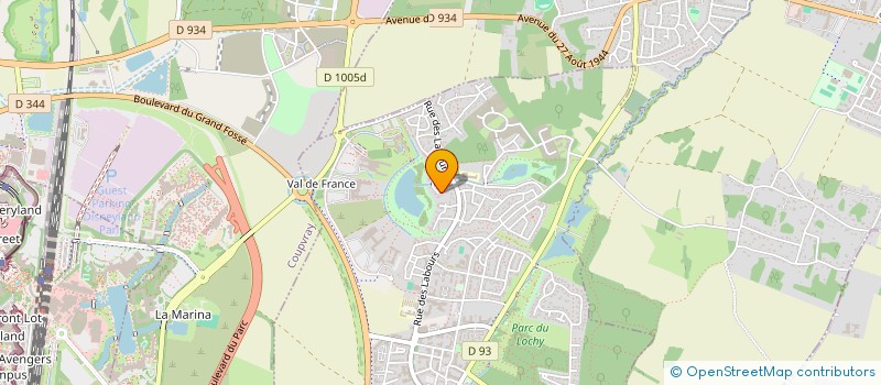 localisation de l'entreprise SCI SRGP INVESTISSEMENTS  MAGNY-LE-HONGRE