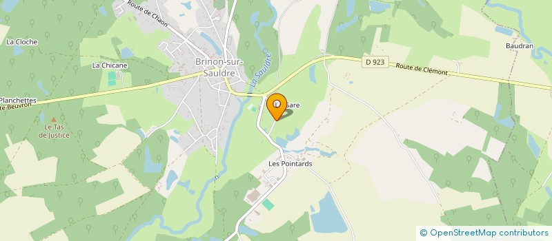 localisation de l'entreprise SCI SRJD.OL  BRINON-SUR-SAULDRE